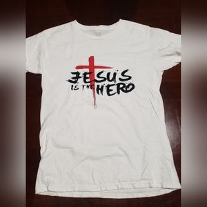 Jesus Is The Hero Graphic T-Shirt